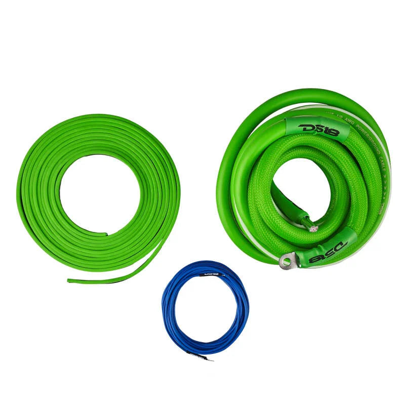 DS18 0-GA Amplifier Install Kit Advance- Green - Additional View 6
