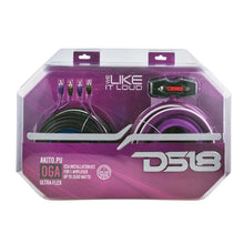 Load image into Gallery viewer, DS18 0-GA Amplifier Install Kit Advance- Purple - Installation View