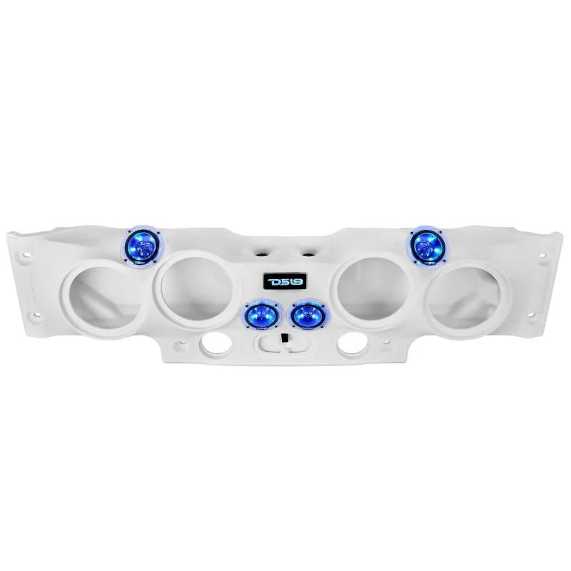DS18 07-18 JK/JKU Jeep Soundbar Fits 4x 8in Speakers (Not Included) Tweeters Drivers Included-White - Additional View 6