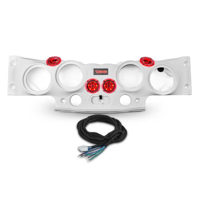 DS18 07-18 JK/JKU Jeep Soundbar Fits 4x 8in Speakers (Not Included) Tweeters Drivers Included-White - Additional View 8
