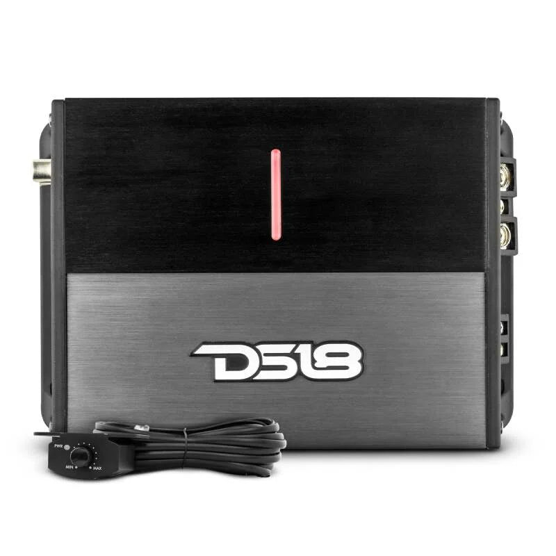 DS18 1-Channel Amp 1200/1ohm 800/2ohm 400/4ohm Watts RMS Class D - Back View
