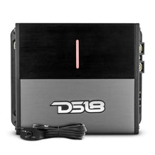 Load image into Gallery viewer, DS18 1-Channel Amp 600/1ohm 400/2ohm 200/4ohm Watts RMS Class D - Side View