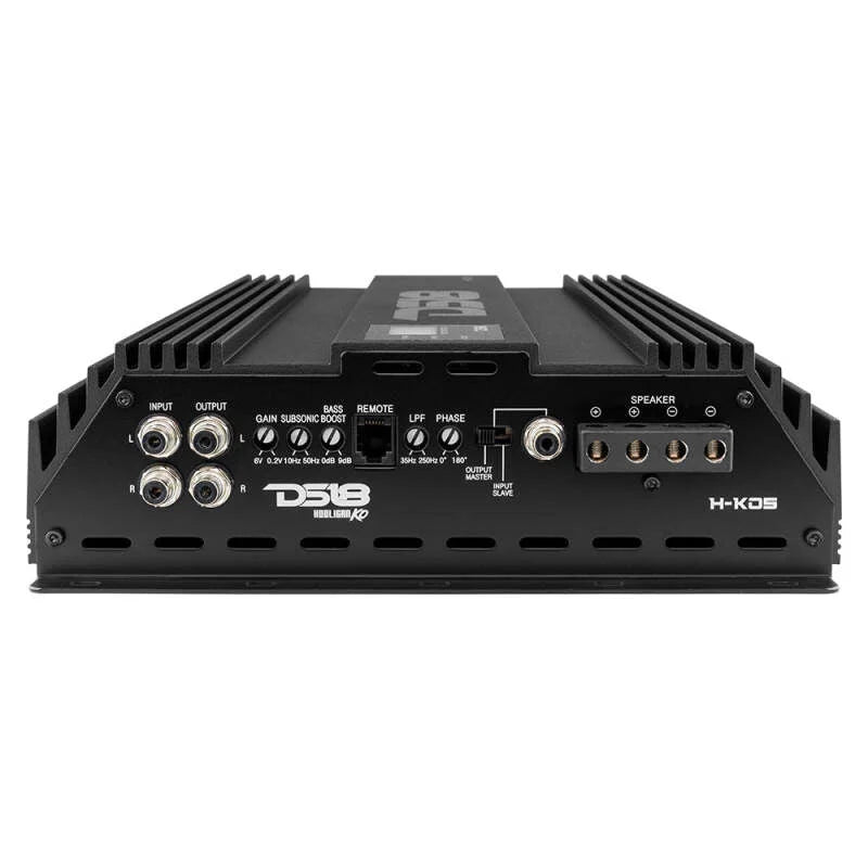 DS18 1-Channel Amp 9200 Burst/0.5ohm 5000/1ohm 3500/2ohm 2200/4ohm Watts RMS w/ Voltmeter Black - Installation View