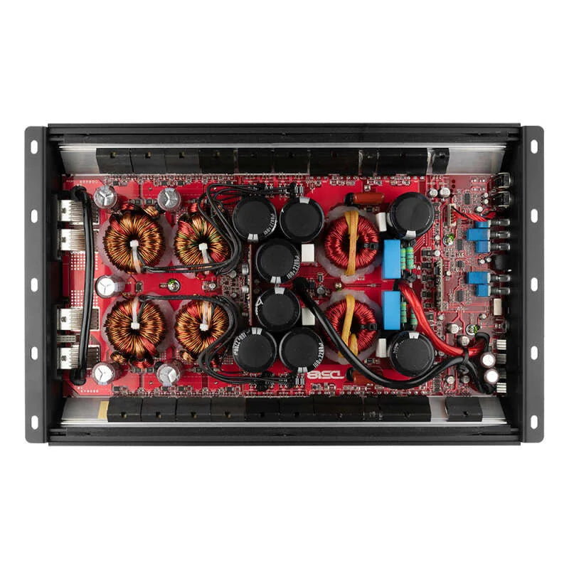 DS18 1-Channel Amp 9200 Burst/0.5ohm 5000/1ohm 3500/2ohm 2200/4ohm Watts RMS w/ Voltmeter Black - Additional View 7