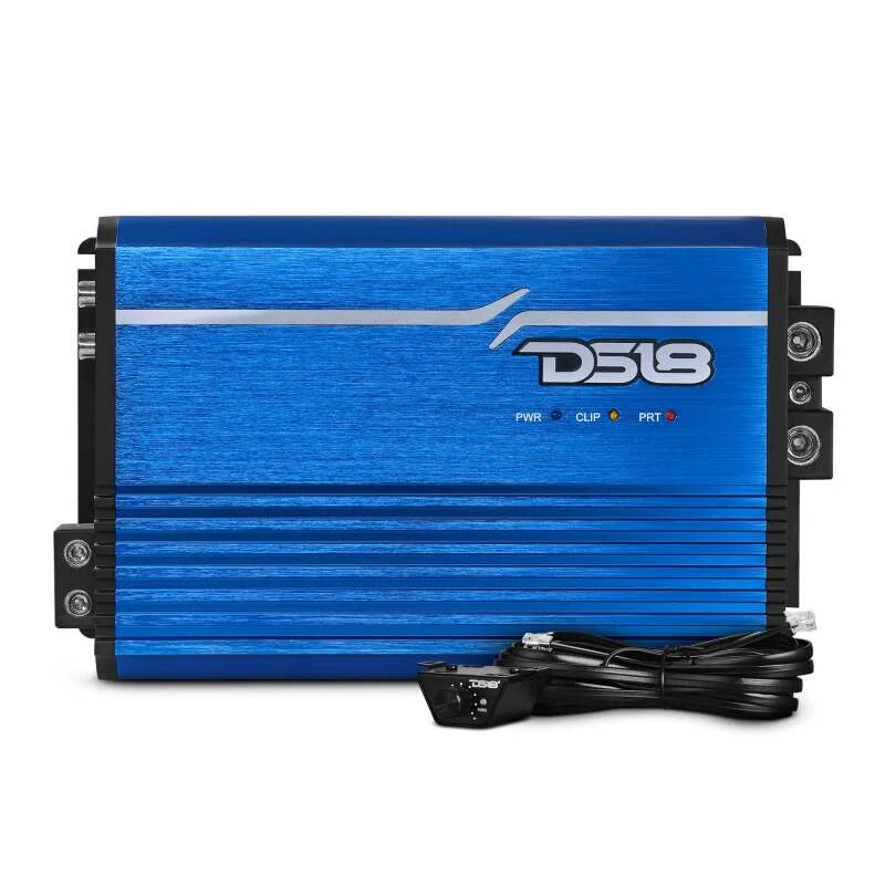 DS18 1-Channel Amp Class D Full-Range Monoblock 2500 Watts RMS/1ohm Blue - Additional View 6
