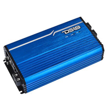Load image into Gallery viewer, DS18 1-Channel Amp Class D Full-Range Monoblock 3500 Watts RMS/1ohm Blue - Side View