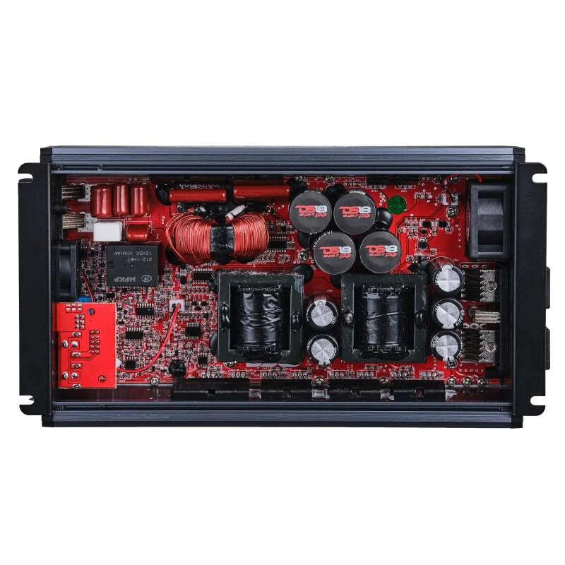 DS18 1-Channel Amp Class D Full-Range Monoblock 3500 Watts RMS/1ohm Titanium - Side View