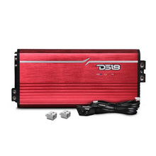 Load image into Gallery viewer, DS18 1-Channel Amp Class D Full-Range Monoblock 5000 Watts RMS/1ohm DPIV1/0 Terminals Included Red - Installation View