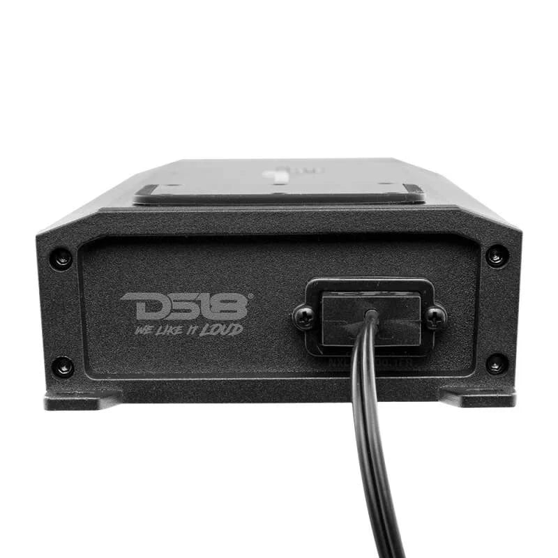 DS18 1-Channel Class-D Amp Full-Range 1500 Watts RMS at1 ohm IP67 Waterproof Rating - Side View