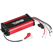 Load image into Gallery viewer, DS18 1-Channel Class-D Amp Monoblock 1 x 350 Watts RMS at1 ohm IP67 Waterproof Rating - Side View