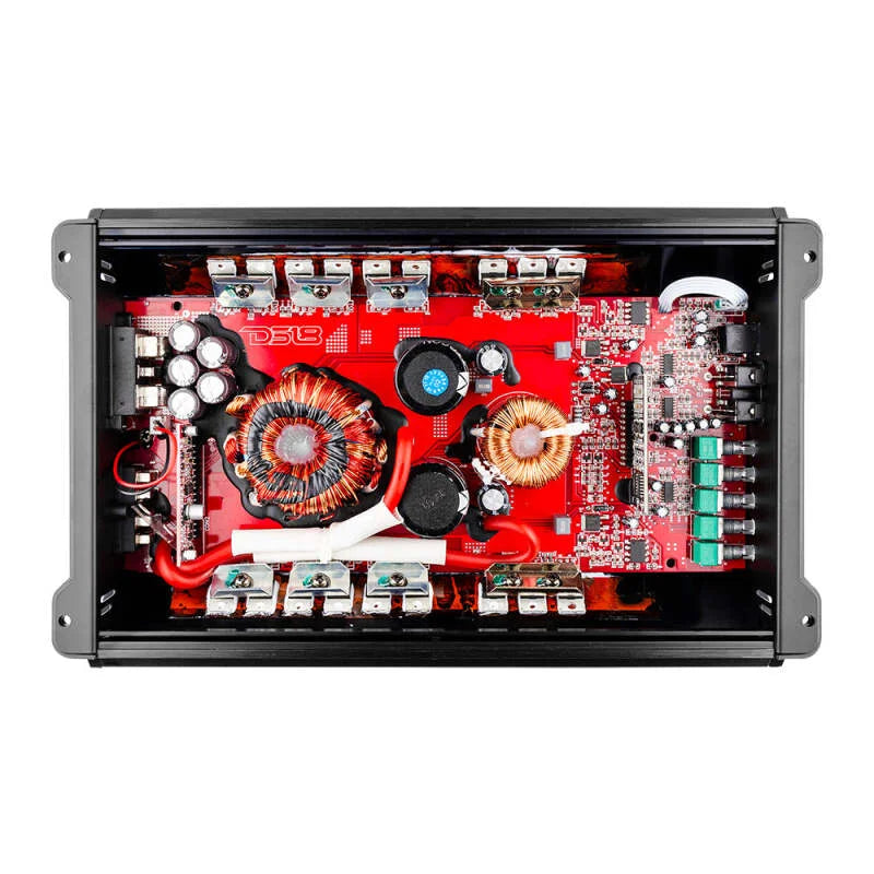 DS18 1-Channel Class D Amplifier 1000/1ohm 650/2ohm 380/4ohm Watts RMS - Side View