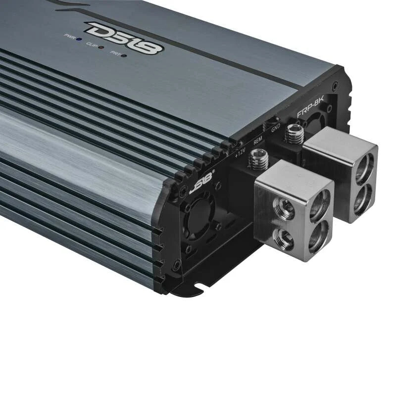 DS18 1-Channel Class D Full-Range Monoblock 8000 Watts RMS at1 ohm DPIV1/0 Terminals Incl Titanium - Additional View 8