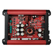 Load image into Gallery viewer, DS18 1-Channel SXE Amplifier Class D 500/1ohm 350/2ohm 200/4ohm Watts RMS- Red - Side View
