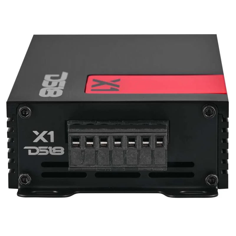 DS18 1-Channel Ultra Compact Class D Amplifier 300/1ohm 220/ohm 140/4ohm Watts RMS - Side View