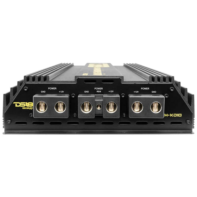 DS18 1-Chnl Amp 18000 Burst/0.67ohm 10000/1ohm 5800/2ohm 3500/4ohm Watts RMS w/ Voltmeter Black - Additional View 5