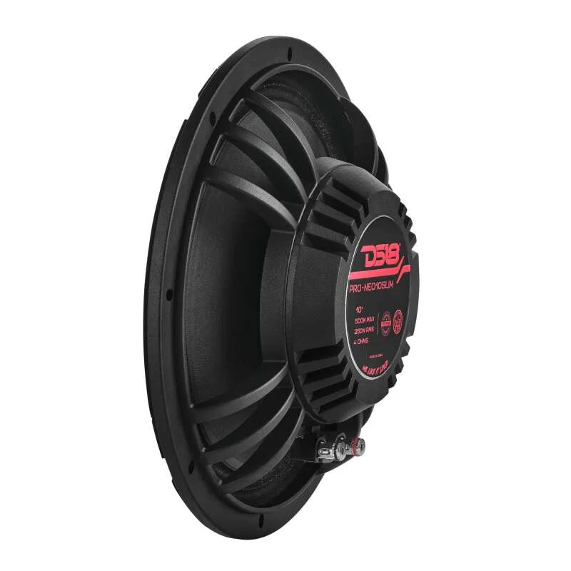 DS18 10in 250 Watts RMS 4 ohm Neodymium Shallow Mid-Range Loudspeaker Bullet Loudspeaker - Installation View