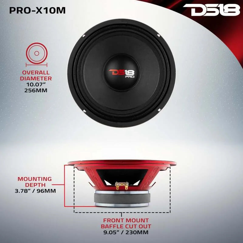 DS18 10in 300 Watts RMS 8 ohm Mid-Range Loudspeaker - Additional View 5