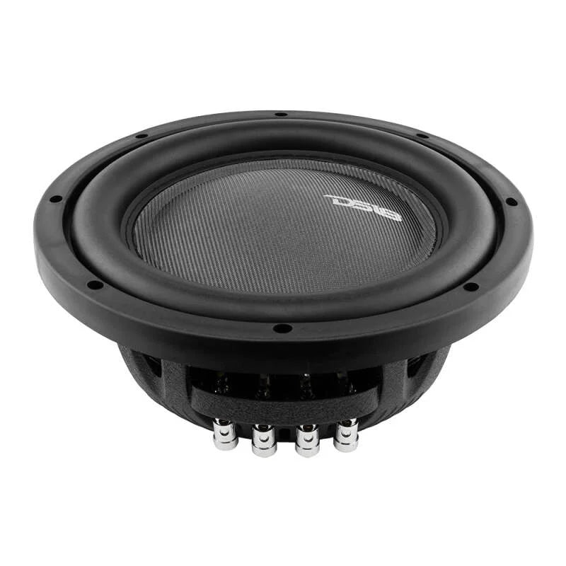 DS18 10in 600 Watts RMS 4 ohm DVC Shallow Mount Fiber Glass Subwoofer IXS Series - Main Product View