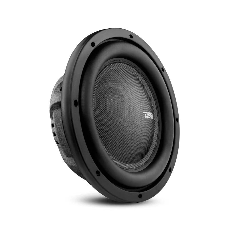 DS18 10in 600 Watts RMS 4 ohm SVC Shallow Mount Fiber Glass Subwoofer IXS Series - Side View