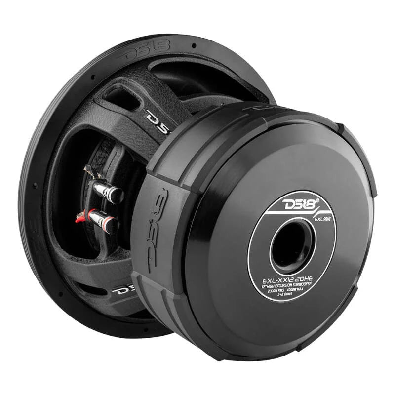 DS18 12in 2000 Watts RMS 2 ohm DVC High Excursion Subwoofers w/ Deep Aggressive Bass - Back View