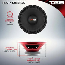 Load image into Gallery viewer, DS18 12in 500 Watts RMS 8 ohm Mid-Bass Loudspeaker - Installation View