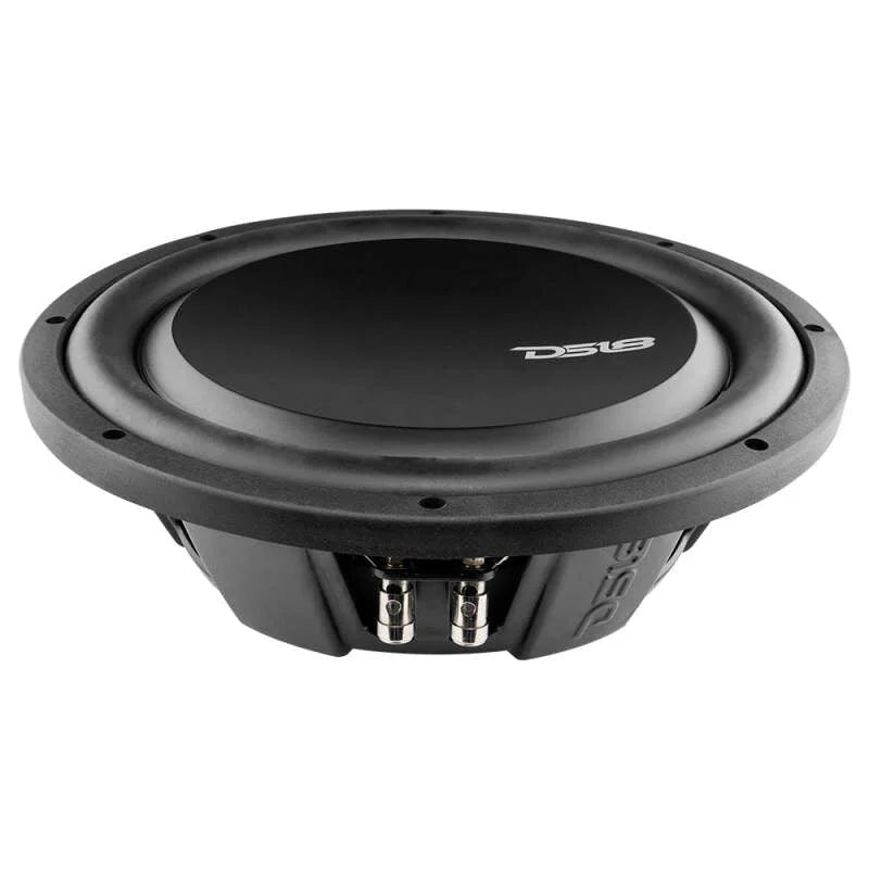 DS18 12in 600 Watts RMS 4 Ohm DVC Shallow Mount Water Resistant Subwoofer - Main Product View