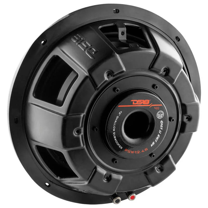 DS18 12in 600 Watts RMS 4 ohm SVC Shallow Mount Water Resistant Subwoofer - Additional View 6