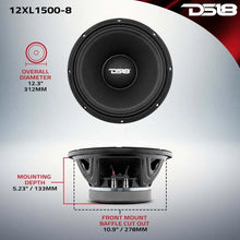 Load image into Gallery viewer, DS18 12in 750 Watts RMS 8 ohm Mid-Range Loudspeakers - Additional View 7