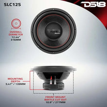Load image into Gallery viewer, DS18 12in Select Subwoofer 250 Watts RMS 4 ohm SVC - Back View