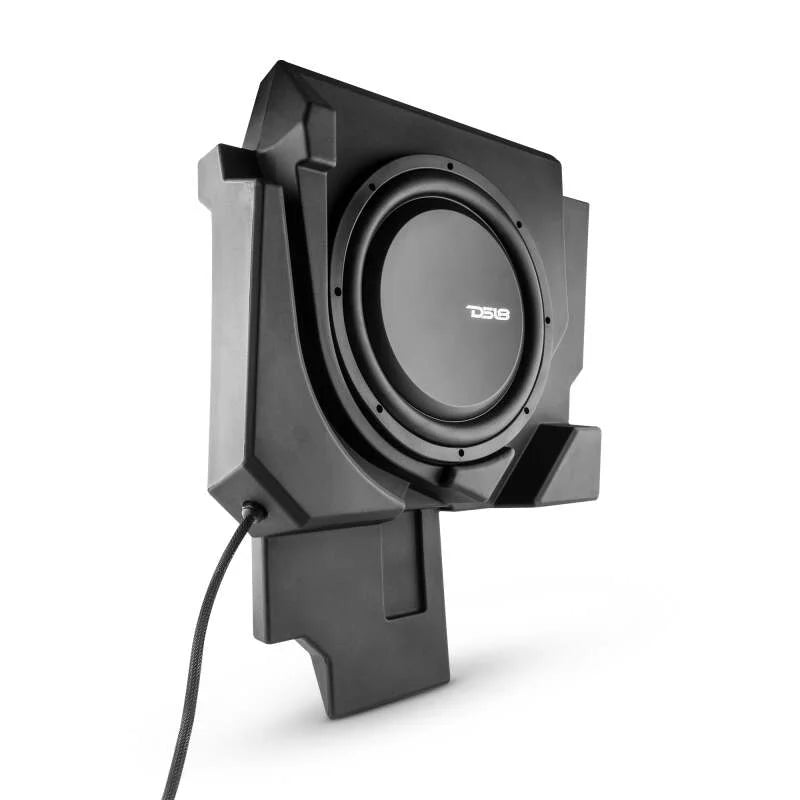 DS18 12in Subwoofer Enclosure Driver Side PSW12.4D Included fits 2018-2024 Can-Am Maverick - Installation View