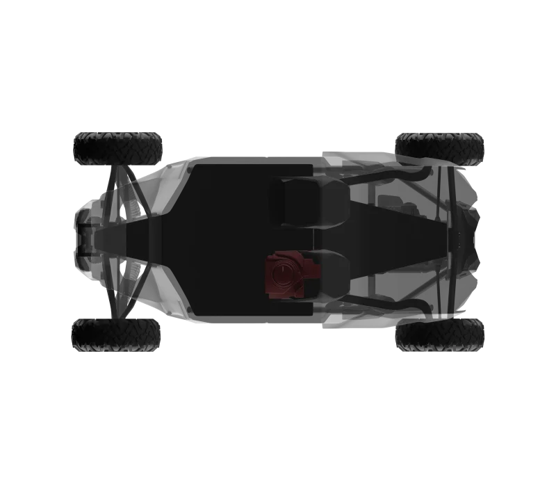 DS18 12in Subwoofer Enclosure Driver Side PSW12.4D Included fits 2018-2024 Can-Am Maverick - Additional View 8