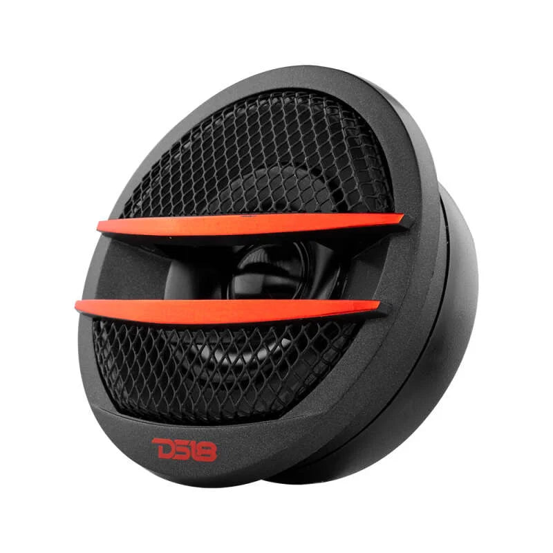 DS18 1.38in Dome Tweeters 25 Watts RMS 0.5in Pei Vc 4 ohm Red - Side View