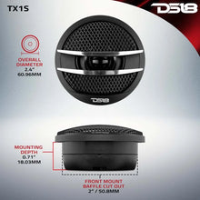 Load image into Gallery viewer, DS18 1.38in Dome Tweeters 25 Watts RMS 0.5in Pei Vc 4 ohm Silver - Additional View 6