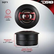 Load image into Gallery viewer, DS18 1.3in Mini Dome Tweeters Neodymium ABS Body 30 Watts RMS RMS 0.8in KSV Vc 4 ohm - Additional View 6