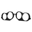 Load image into Gallery viewer, DS18 14-23 Harley Davidson Saddle Bag Mid Bass Adapter Ring 2x 10in ABS Black - Side View
