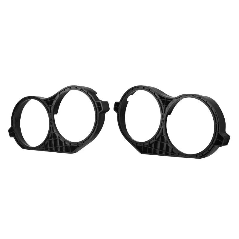 DS18 14-23 Harley Davidson Saddle Bag Mid Bass Adapter Ring 2x 10in ABS Black - Side View