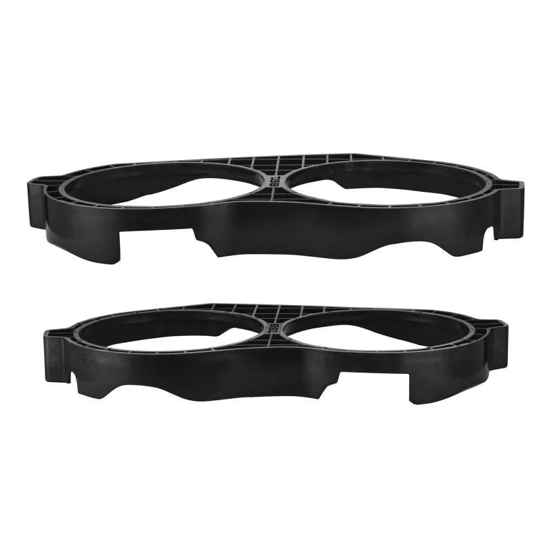 DS18 14-23 Harley Davidson Saddle Bag Mid Bass Adapter Ring 2x 10in ABS Black - Additional View 5