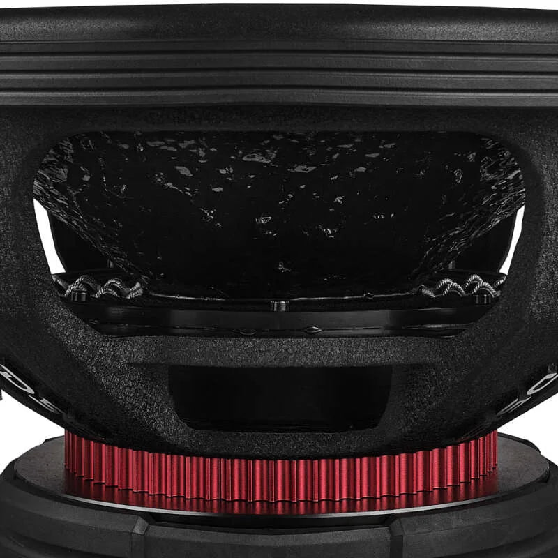 DS18 15in 2500 Watts RMS 4+4 ohm DVC Quad Stacked Magnet Reinforced Cone Subwoofers - Back View