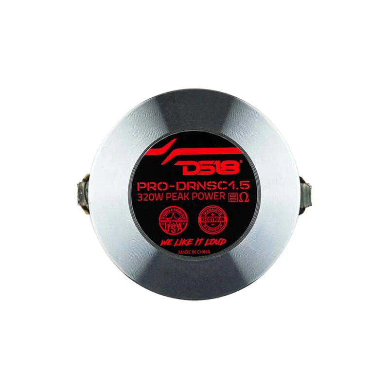 DS18 1in Drivers Twist-On Throat 160 Watts RMS 1.5in Composite Polyamide Vc 8 ohm - Side View