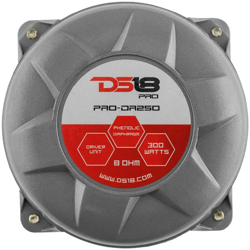 DS18 1in Drivers Twist-On Throat 200 Watts RMS 2in Phenolic Vc 8 ohm - Back View