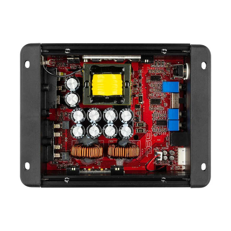 DS18 2-Channel Amp 700/4 Ohm Bridge 2x 350/2 Ohm 2x 240/4 Ohm Watts RMS Class D - Side View