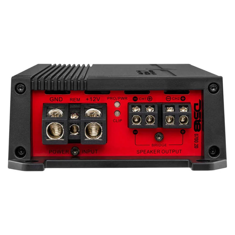 DS18 2-Channel Amplifier 1 x 360/4 Ohm Bridge 2x 180/2 Ohm 2x 100/4 Ohm Watts RMS - Installation View