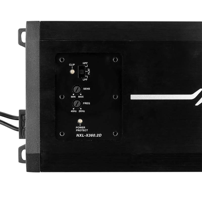 DS18 2-Channel Class-D Amp Full-Range 2x 180 Watts RMS at4 ohmIP67 Waterproof Rating - Side View