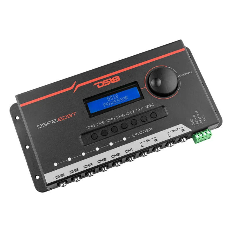 DS18 2-Channel In and 6-Channel Out Dual Signal Processor LCD Screen Bluetooth - Main Product View