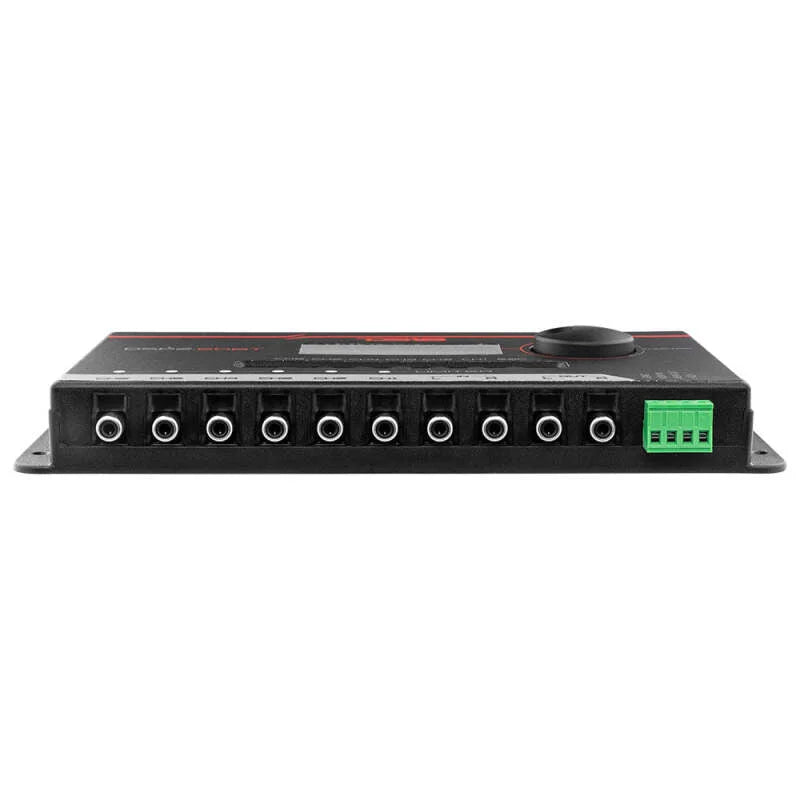 DS18 2-Channel In and 6-Channel Out Dual Signal Processor LCD Screen Bluetooth - Side View