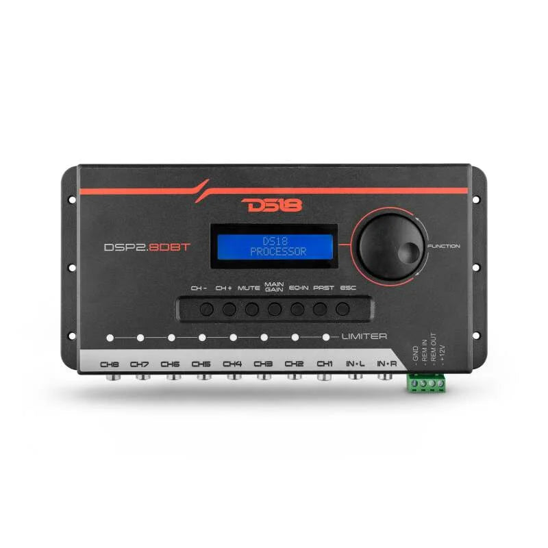 DS18 2-Channel In and 8-Channel Out Dual Signal Processor LCD Screen Bluetooth - Main Product View