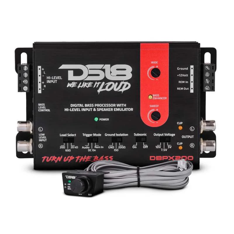 DS18 2-Channel Low Level or High Level Input & 2-Channel Output DBP Speaker Emulator - Back View
