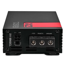 Load image into Gallery viewer, DS18 2-Channel Ultra Compact Class D Amplifier 380/4 Ohm Bridge 2x 230/2 Ohm 2x 140/4 Ohm Watts RMS - Back View