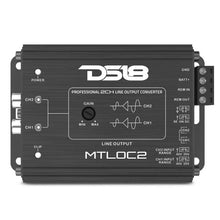 Load image into Gallery viewer, DS18 2-Chnl Speaker Emulator Remote Out Level Matching Controls LED Clip Indicator Hi/Low Converters - Detail View