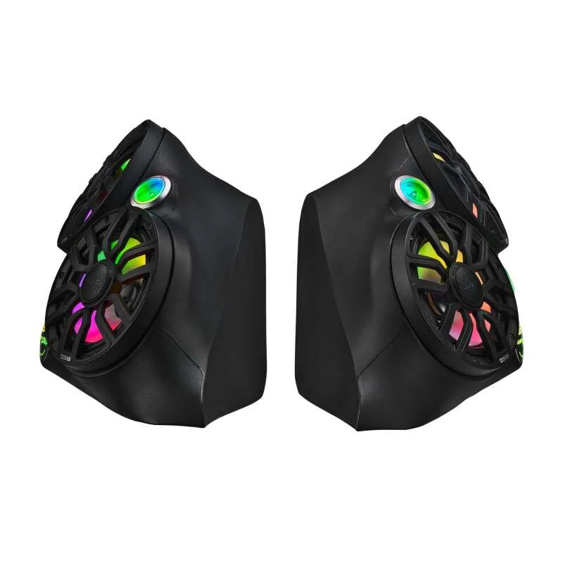 DS18 2015+ Polaris Slingshot Front Fender Dual 8in Speakers & Enclosure w/ LED Lights - Additional View 5